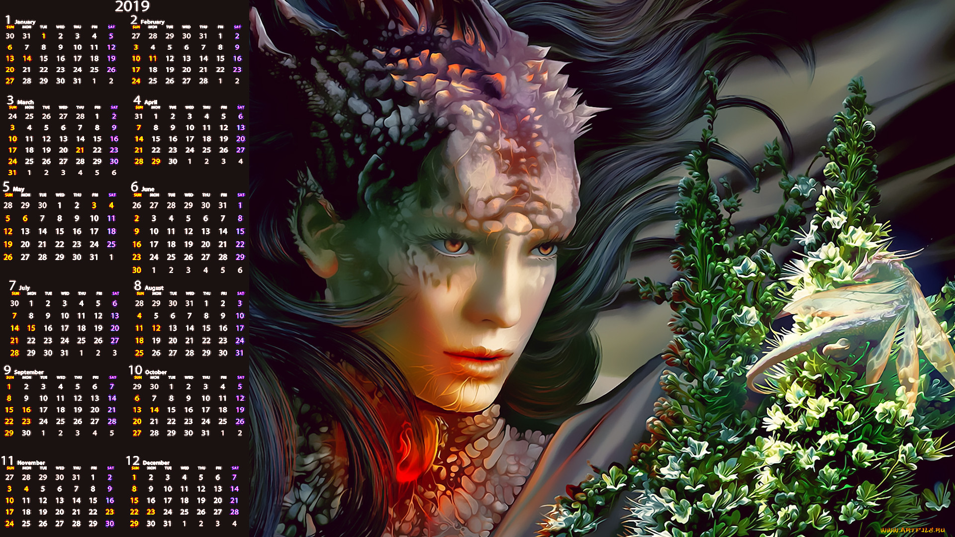 , , calendar, , , 2019